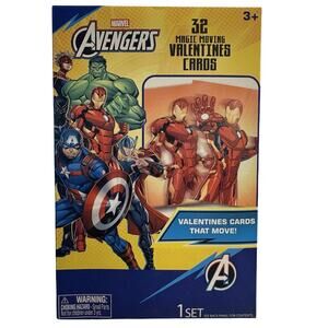 Marvel Avengers 32 Magic Moving Valentines NEW Home School Teacher 3 Boxes